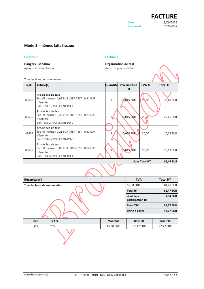 Par prestation — page 1 sur 1